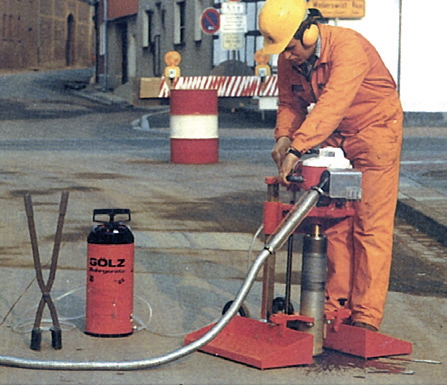 Gewicht des Bedieners sorgt f&uuml;r festen Halt