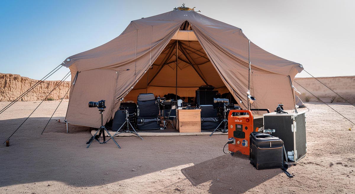 Stromversorgung für Filmsets & Fotoshootings!